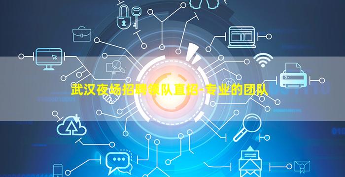 武汉夜场招聘领队直招-专业的团队